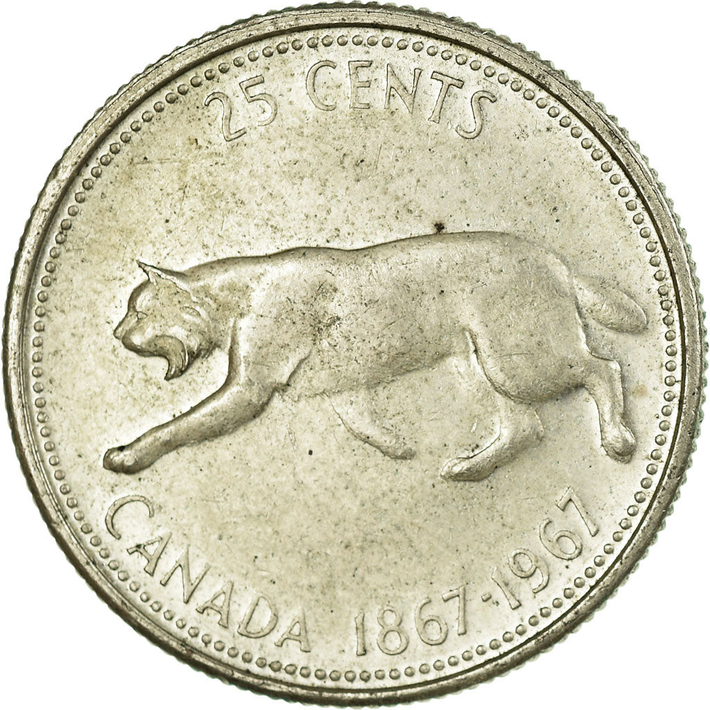 Monnaie, Canada, Elizabeth II, 25 Cents, 1967, Royal Canadian Mint, Ottawa, TTB