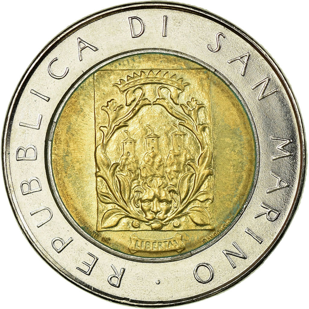 Moneta, San Marino, 500 Lire, 1988, Rome, BB, Bi-metallico, KM:226