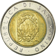 Moneta, San Marino, 500 Lire, 1988, Rome, BB, Bi-metallico, KM:226