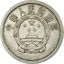 Coin, CHINA, PEOPLE'S REPUBLIC, 2 Fen, 1977, EF(40-45), Aluminum, KM:2