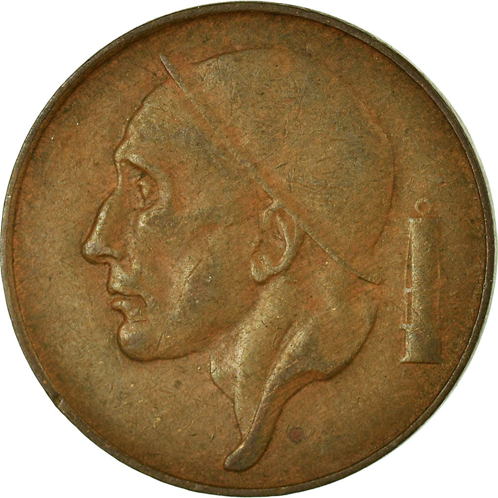 Moneta, Belgio, 50 Centimes, 1952, BB, Bronzo, KM:144