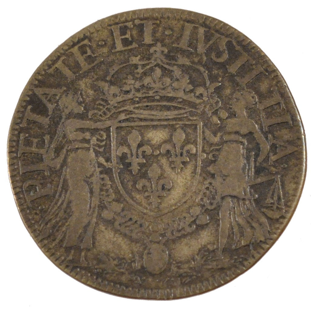 France, Royal, Token, VF(30-35), Copper, Feuardent #11772, 4.55