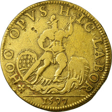 Frankreich, Token, Royal, 1577, SS+, Kupfer, Feuardent:2155