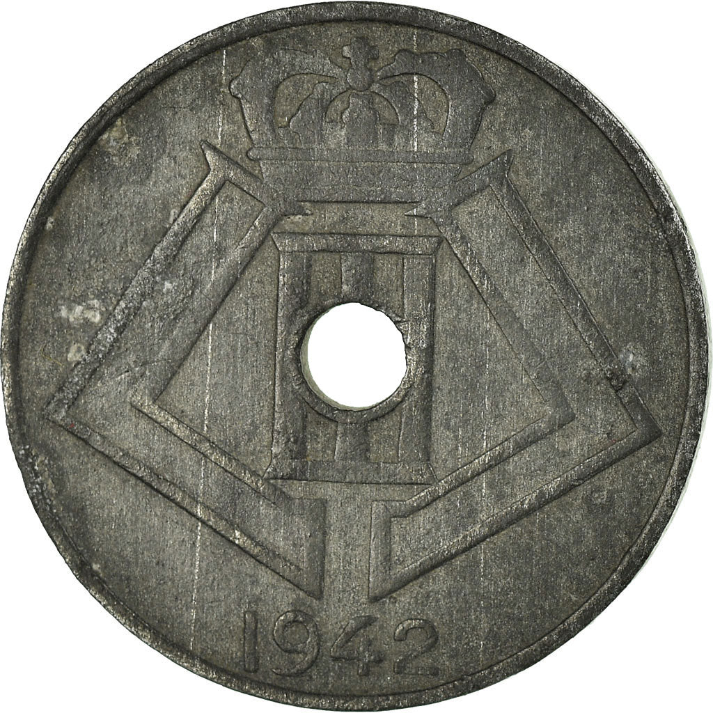 Coin, Belgium, 5 Centimes, 1942, VF(30-35), Zinc, KM:124