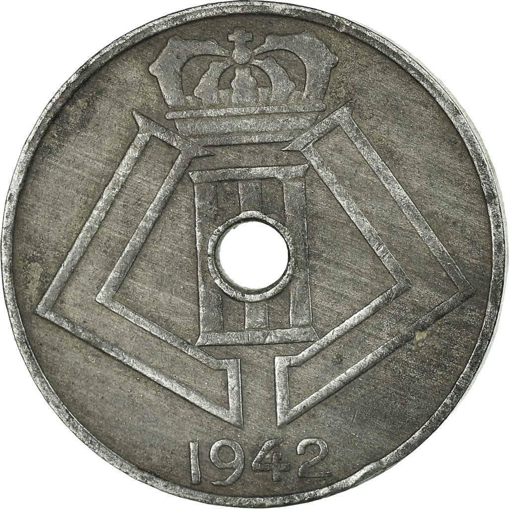 Coin, Belgium, 5 Centimes, 1942, VF(30-35), Zinc, KM:124
