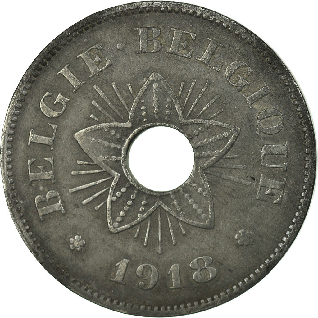 Coin, Belgium, 50 Centimes, 1918, VF(30-35), Zinc, KM:83