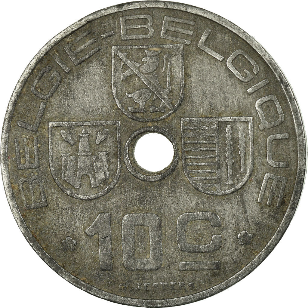 Coin, Belgium, 10 Centimes, 1941, VF(30-35), Zinc, KM:126