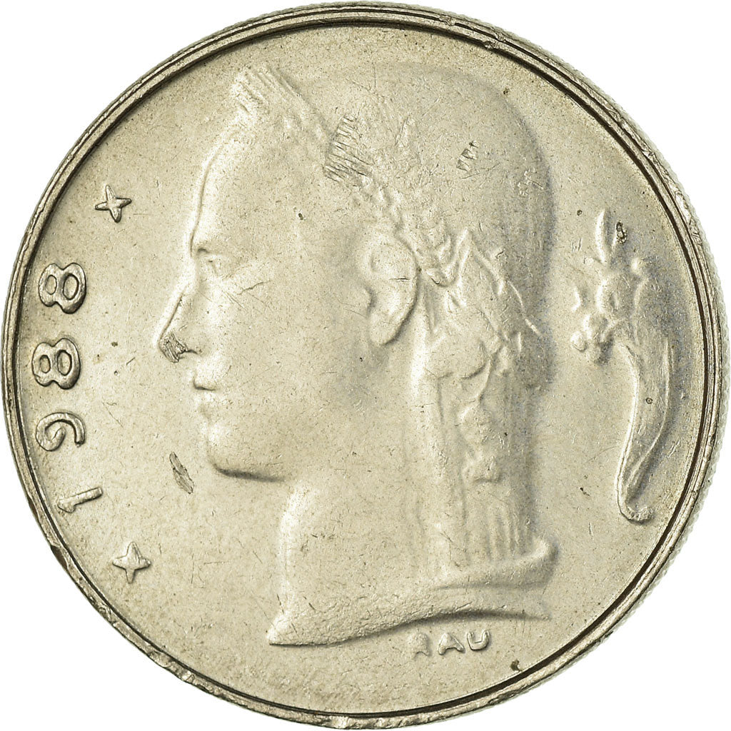 Coin, Belgium, Franc, 1988, EF(40-45), Copper-nickel, KM:143.1