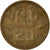 Moneda, Bélgica, 20 Centimes, 1959, MBC, Bronce, KM:146