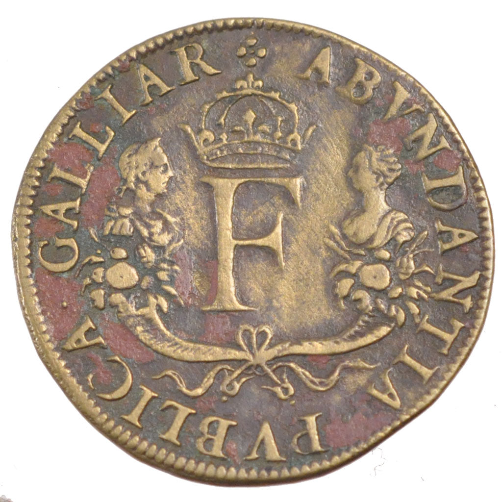 France, Royal, Token, VF(30-35), Copper, Feuardent #1709, 4.11