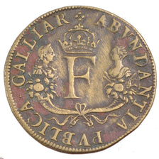 France, Royal, Token, VF(30-35), Copper, Feuardent #1709, 4.11
