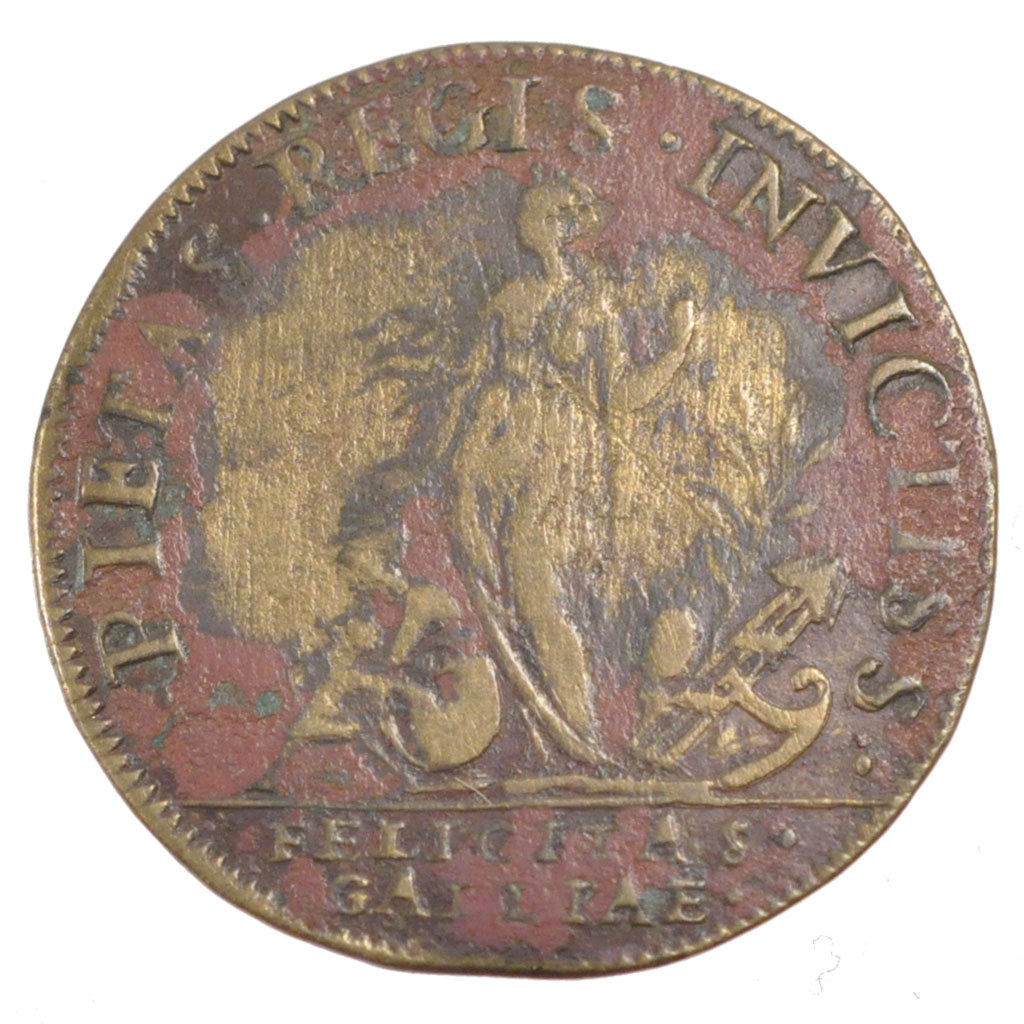 France, Royal, Token, VF(30-35), Copper, Feuardent #1709, 4.11