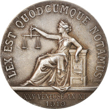 France, Token, Notary, Notaires de l'Arrondissement d'Abbeville, 1910, Faure