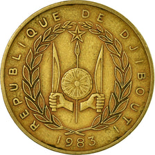 Coin, Djibouti, 20 Francs, 1983, Paris, VF(30-35), Aluminum-Bronze, KM:24