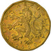 Coin, Czech Republic, 20 Korun, 2000, EF(40-45), Brass plated steel, KM:5