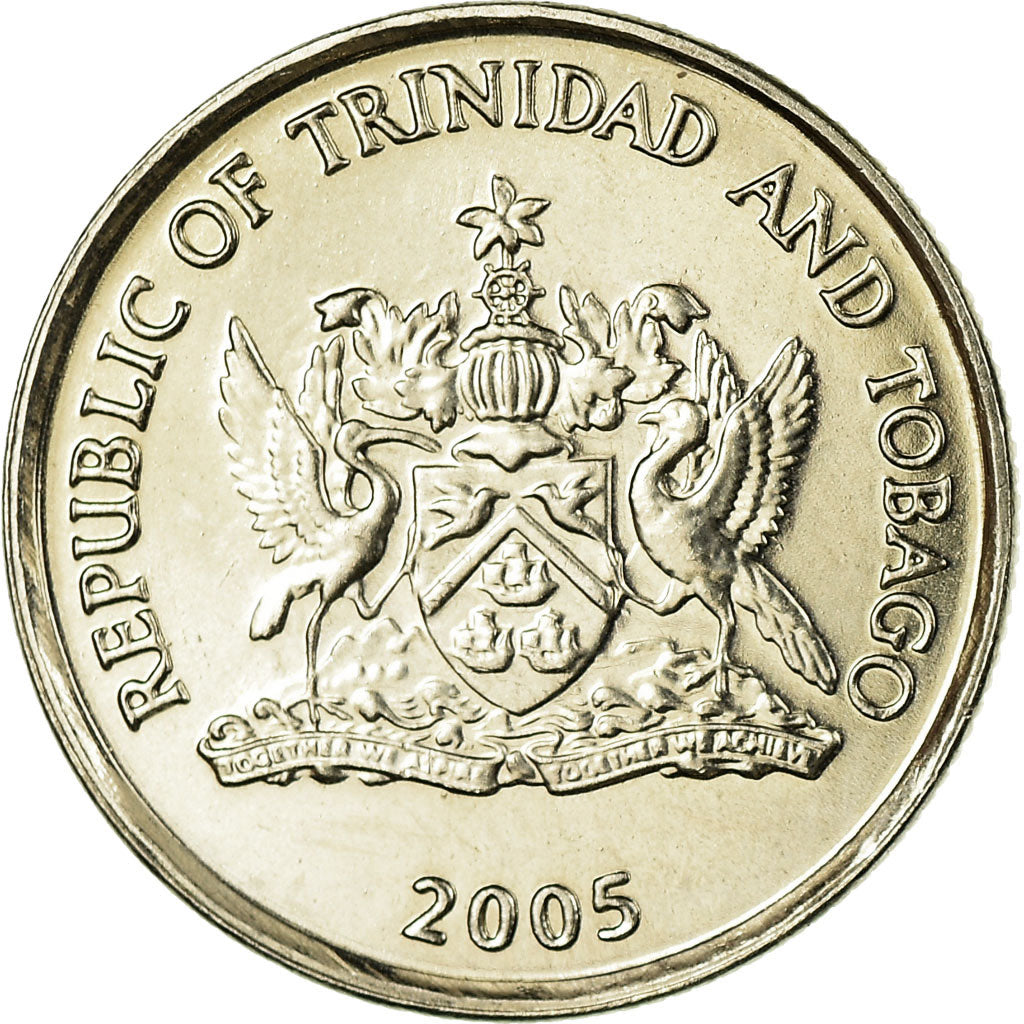 Moneda, TRINIDAD & TOBAGO, 10 Cents, 2005, EBC, Cobre - níquel, KM:31