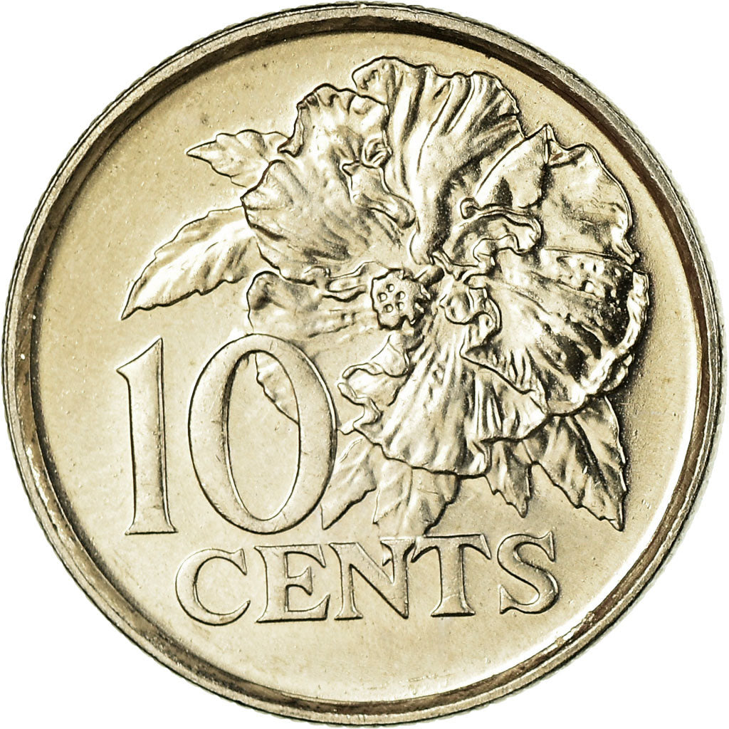 Moneda, TRINIDAD & TOBAGO, 10 Cents, 2005, EBC, Cobre - níquel, KM:31
