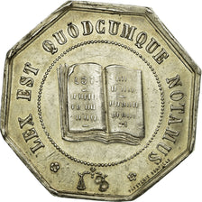 France, Token, Notary, EF(40-45), Silver, Lerouge:381