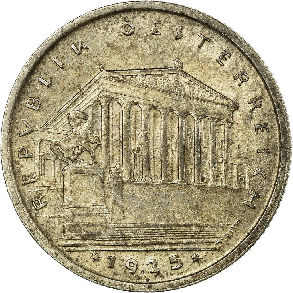 Munten, Oostenrijk, Schilling, 1925, ZF, Zilver, KM:2840