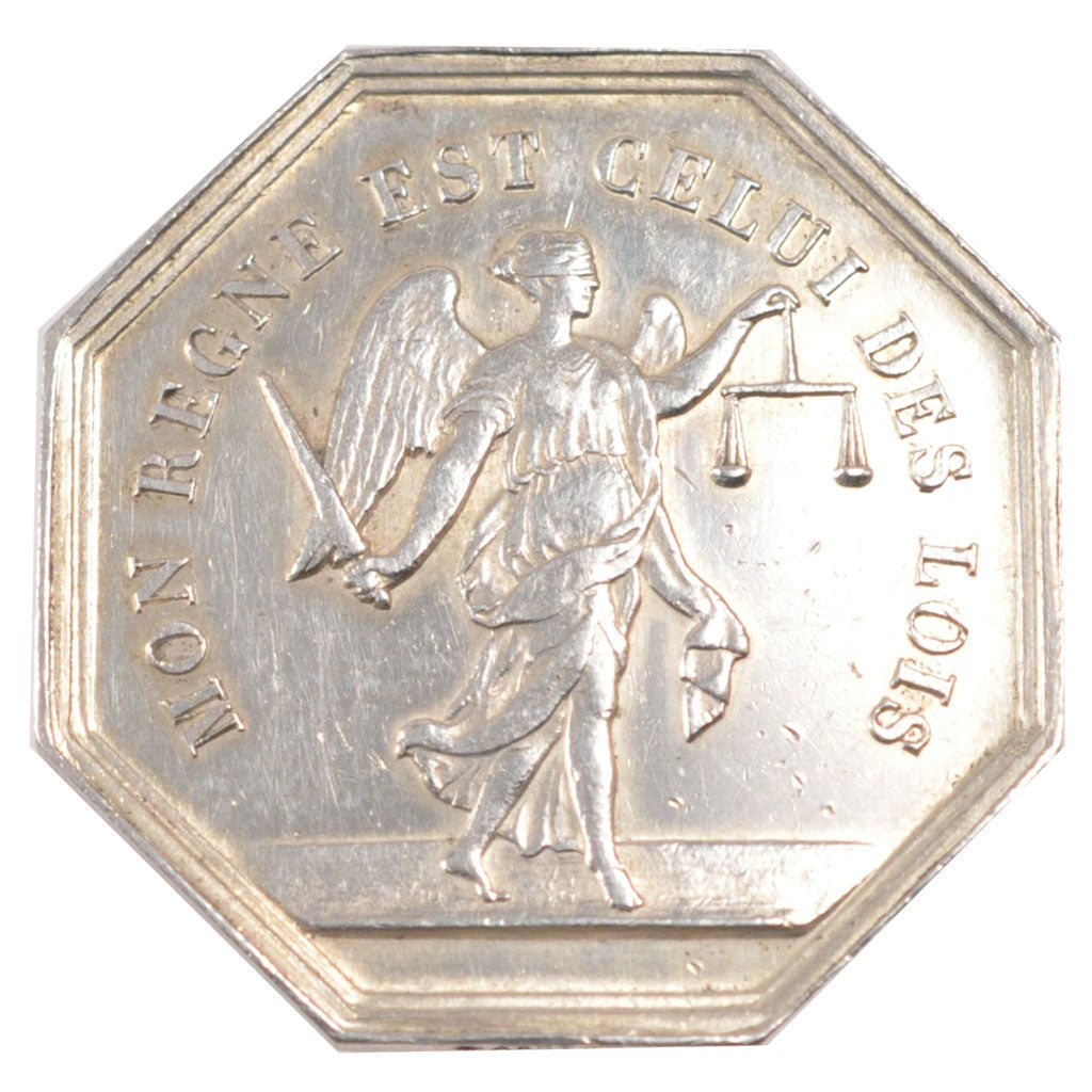 France, Notary, Token, AU(55-58), Silver, Lerouge #332, 13.69