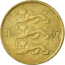 Coin, Estonia, 10 Senti, 1997, no mint, EF(40-45), Aluminum-Bronze, KM:22