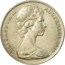 Monnaie, Australie, Elizabeth II, 10 Cents, 1969, TTB, Copper-nickel, KM:65