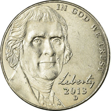 Coin, United States, Jefferson large facing portrait - Enhanced Monticello