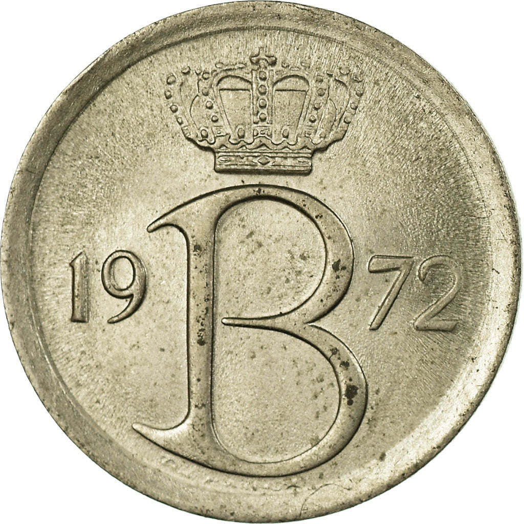 Münze, Belgien, 25 Centimes, 1972, Brussels, SS, Copper-nickel, KM:153.1