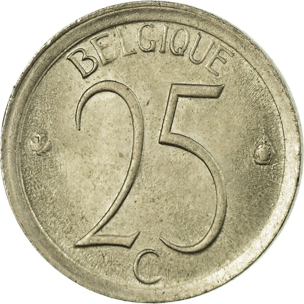 Münze, Belgien, 25 Centimes, 1972, Brussels, SS, Copper-nickel, KM:153.1