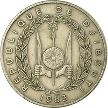 Moneda, Yibuti, 50 Francs, 1983, Paris, MBC, Cobre - níquel, KM:25