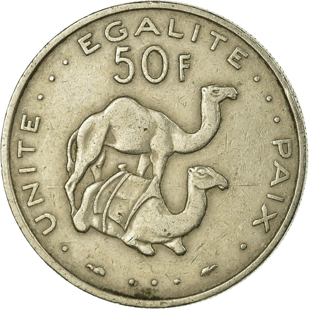 Monnaie, Djibouti, 50 Francs, 1983, Paris, TTB, Copper-nickel, KM:25