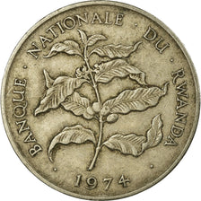 Coin, Rwanda, 10 Francs, 1974, British Royal Mint, EF(40-45), Copper-nickel