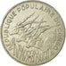 Coin, Congo Republic, 100 Francs, 1982, Paris, EF(40-45), Nickel, KM:2