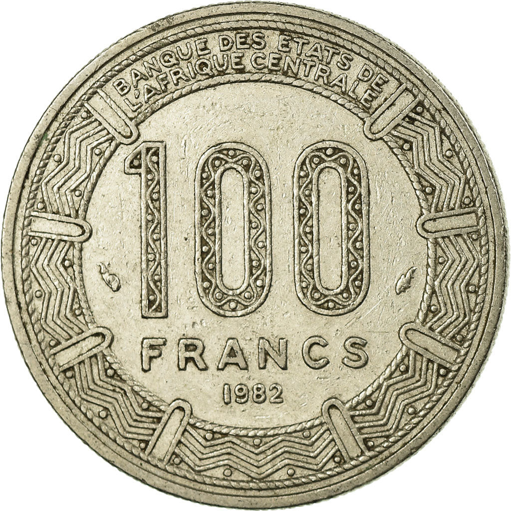 Coin, Congo Republic, 100 Francs, 1982, Paris, EF(40-45), Nickel, KM:2