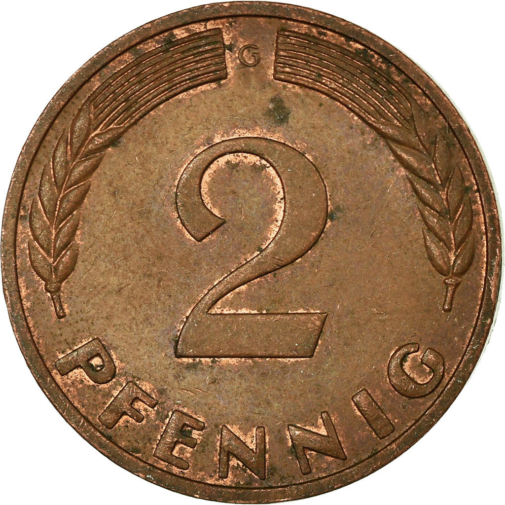 Moeda, ALEMANHA - REPÚBLICA FEDERAL, 2 Pfennig, 1970, Karlsruhe, EF(40-45)