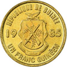Coin, Guinea, Franc, 1985, EF(40-45), Brass Clad Steel, KM:56