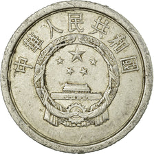 Coin, CHINA, PEOPLE'S REPUBLIC, Fen, 1963, EF(40-45), Aluminum, KM:1