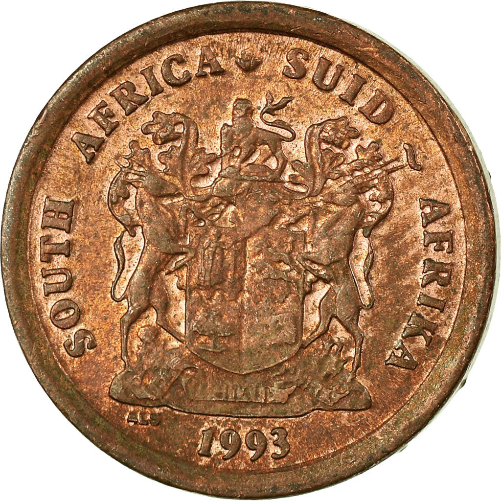 Coin, South Africa, Cent, 1993, EF(40-45), Copper Plated Steel, KM:132
