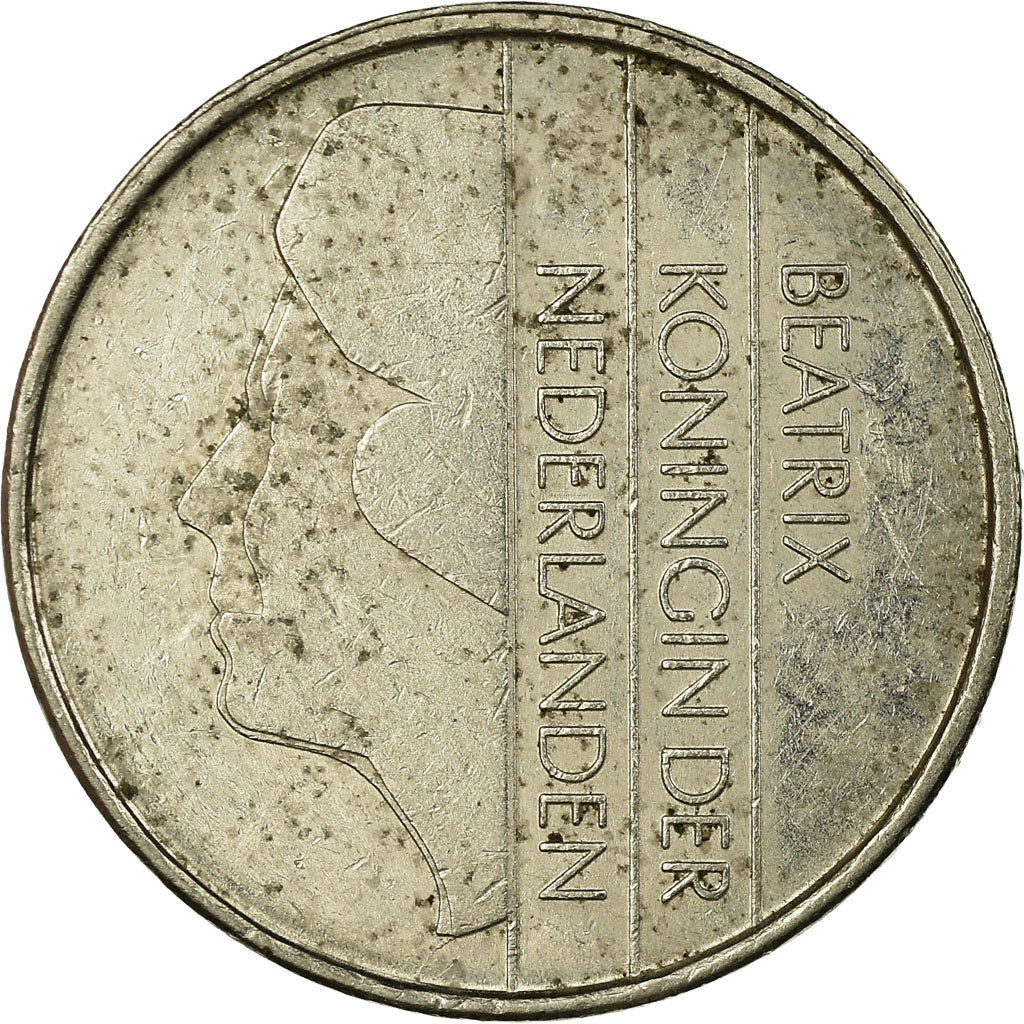 Moneda, Países Bajos, Beatrix, Gulden, 1984, MBC, Níquel, KM:205