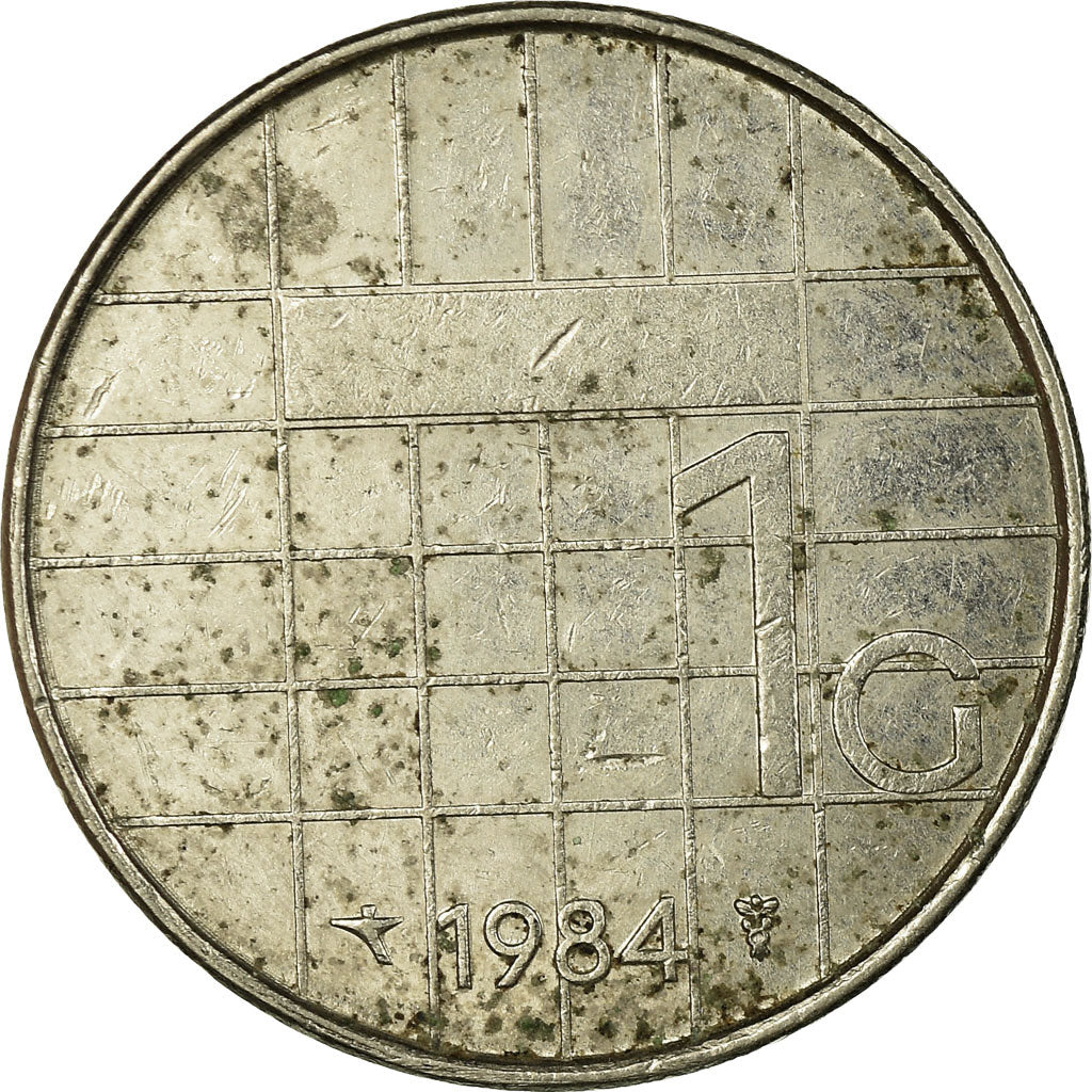 Moneda, Países Bajos, Beatrix, Gulden, 1984, MBC, Níquel, KM:205