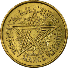 Coin, Morocco, Mohammed V, 50 Centimes, 1945, Paris, EF(40-45), Aluminum-Bronze