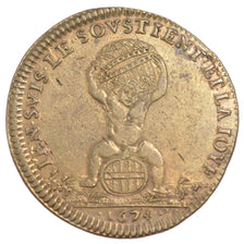 France, Royal, Token, 1674, EF(40-45), Copper, Feuardent #12660, 4.63