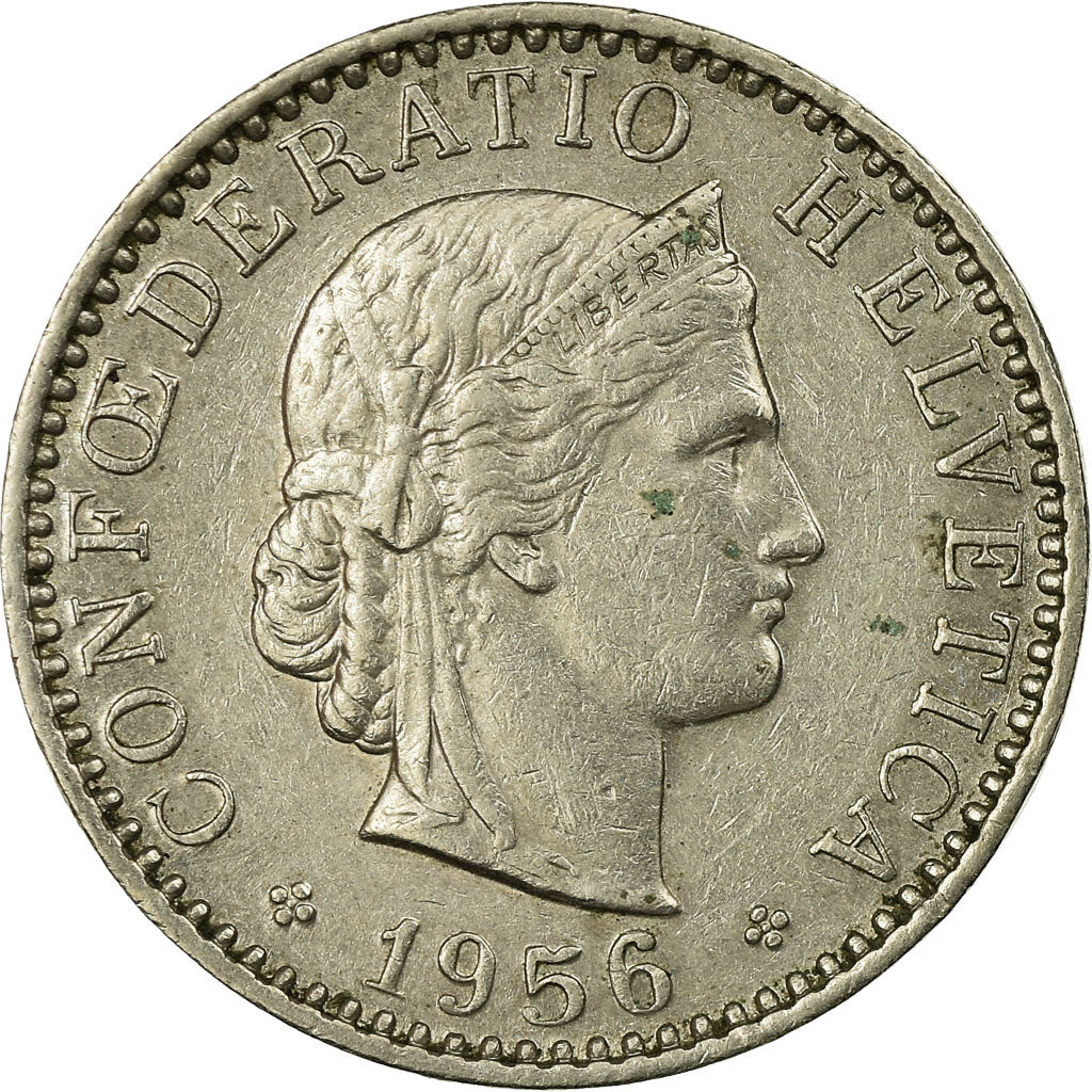 Monnaie, Suisse, 20 Rappen, 1956, Bern, TTB, Copper-nickel, KM:29a