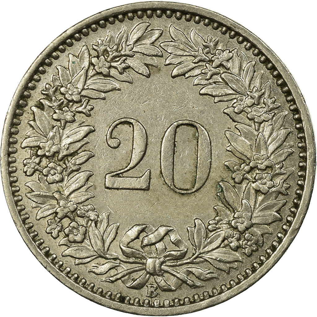 Monnaie, Suisse, 20 Rappen, 1956, Bern, TTB, Copper-nickel, KM:29a