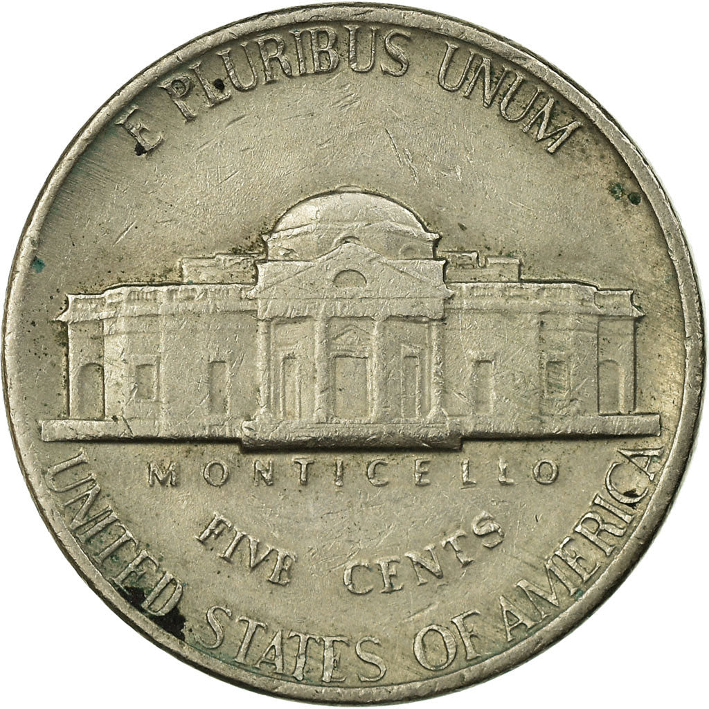 Monnaie, États-Unis, Jefferson Nickel, 5 Cents, 1980, U.S. Mint, Philadelphie