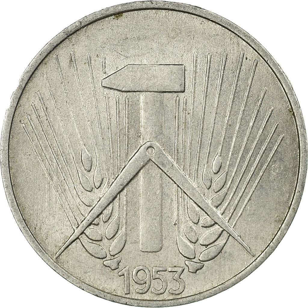 Coin, GERMAN-DEMOCRATIC REPUBLIC, Pfennig, 1953, Muldenhütten, EF(40-45)