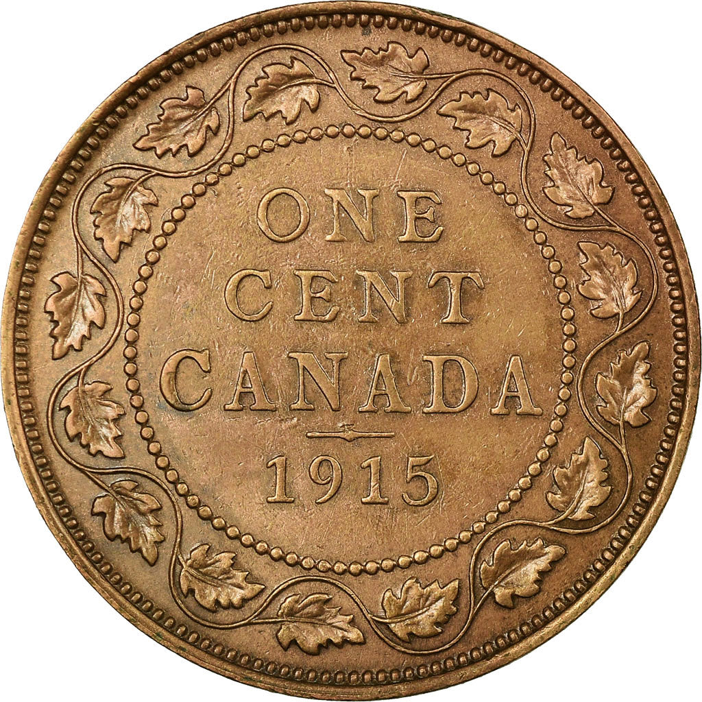 Coin, Canada, George V, Cent, 1915, Royal Canadian Mint, Ottawa, EF(40-45)