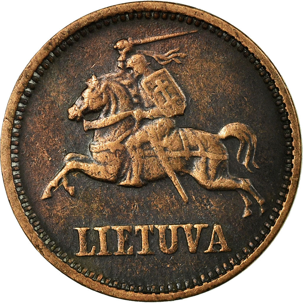 Moneta, Litwa, Centas, 1936, VF(30-35), Bronze, KM:79