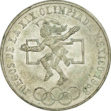 Coin, Mexico, 25 Pesos, 1968, EF(40-45), Silver, KM:479.1