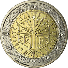 France, 2 Euro, 2001, MS(65-70), Bi-Metallic, KM:1289